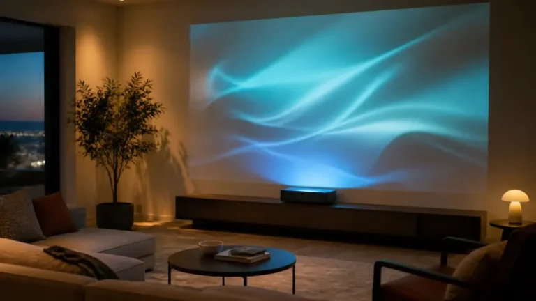 Home cinema projection setting