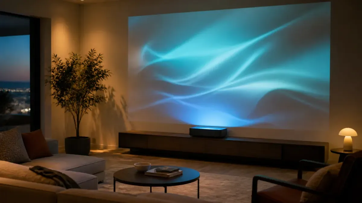 Home cinema projection setting